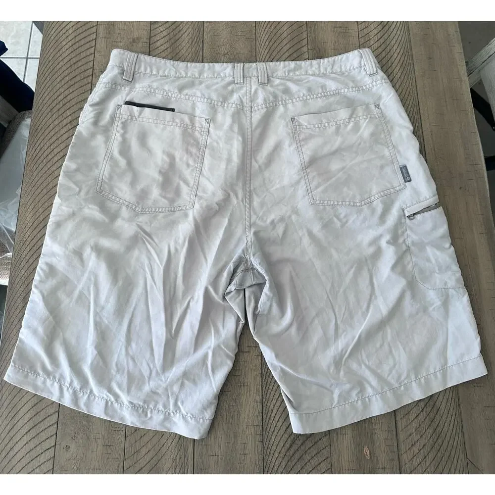 Mountain Hardwear Men's Gray Hiking Cargo Shorts Size 38 Outdoor Utility
